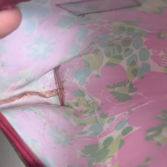 Lily Pulitzer For Estee Lauder Floral Cosmetic Travel Toiletry Bag Zip Up Lot - Picture 14 of 14